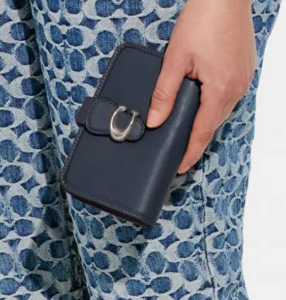 (USA ready stock)Coach Tabby Medium wallet in Silver/Denim - retail transfer - Image 5