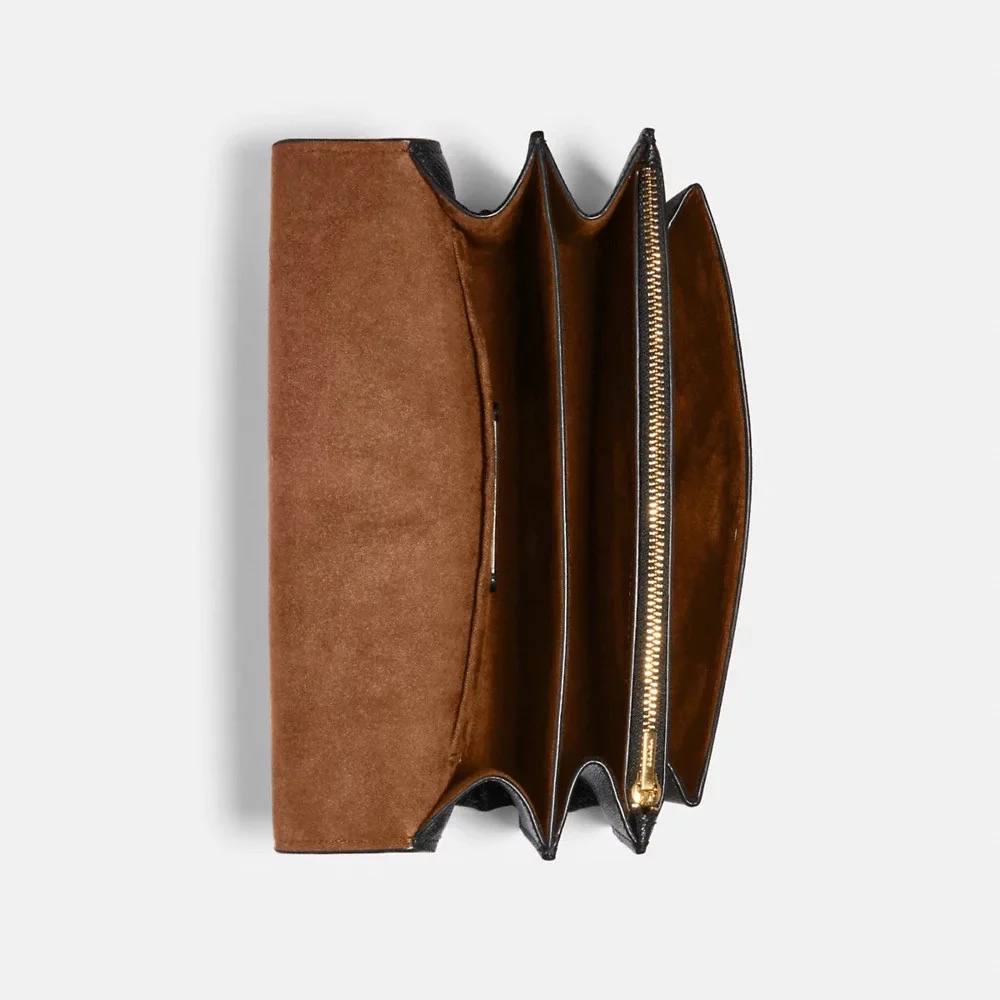 (USA ready stock) coach klare crossbody in signature canvas brown black - Image 3