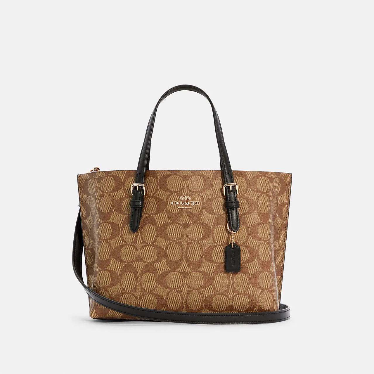 Coach Signature Mollie 25 in Khaki/Black