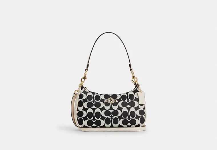 coach Teri Shoulder Bag In Signature Canvas
