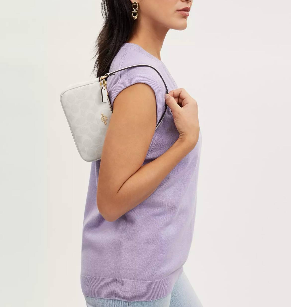 coach nolita 19 in glacier white - Image 6