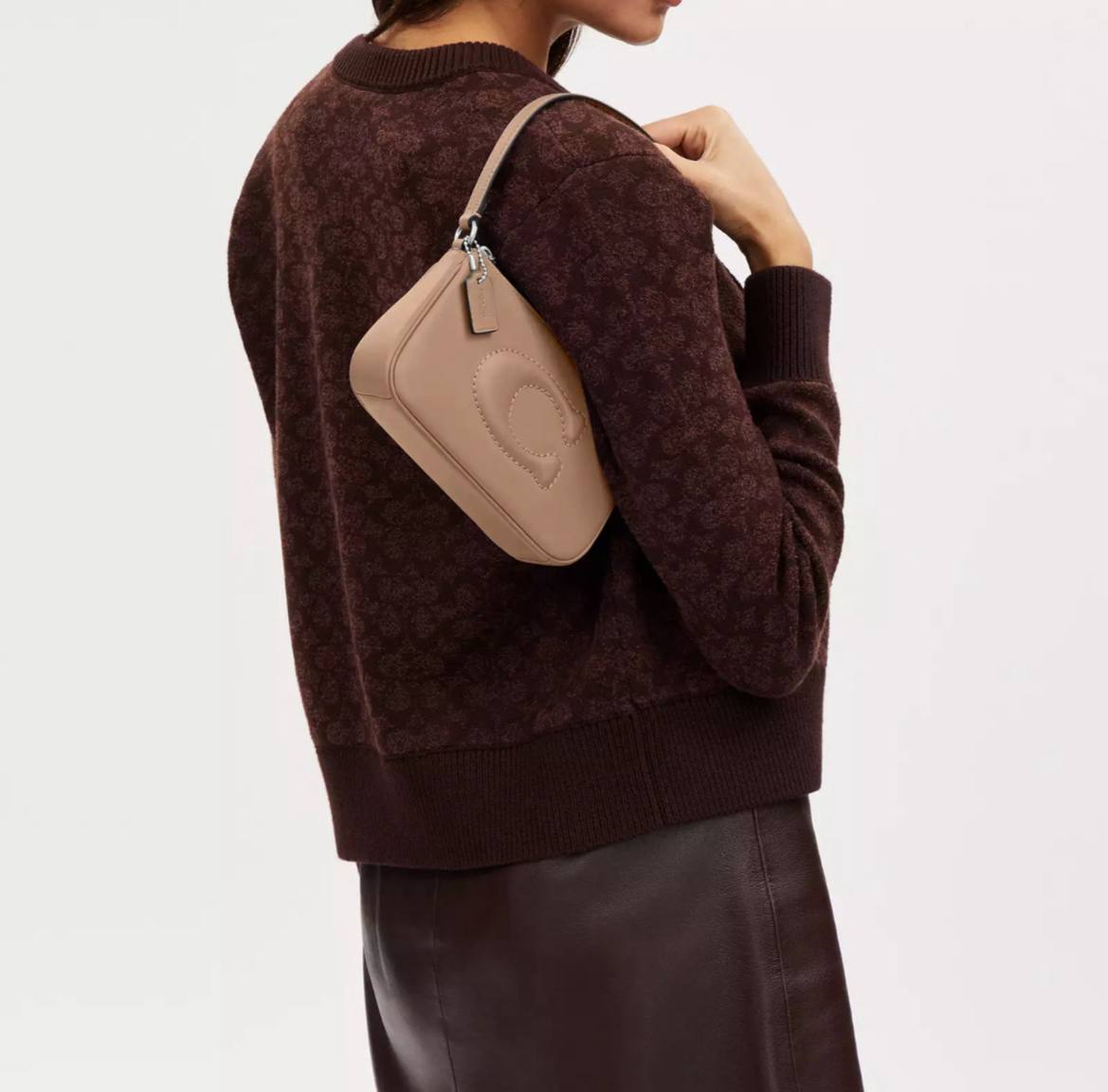 (USA Ready Stock) coach nolita 19 quilting c in taupe - Image 6