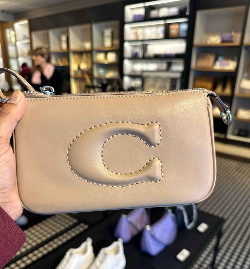 (USA Ready Stock) coach nolita 19 quilting c in taupe - Image 2