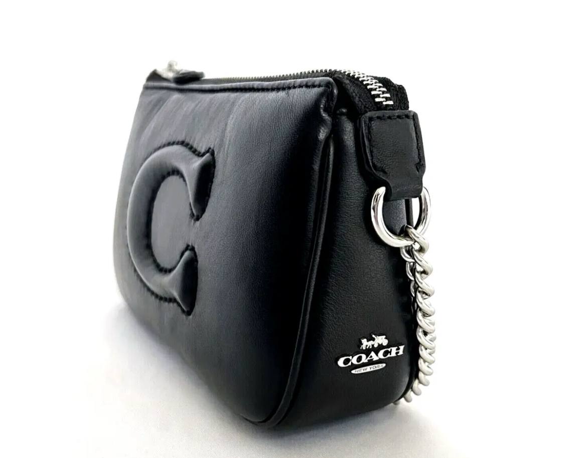 coach nolita 19 in chain black pillow quilted - Image 3