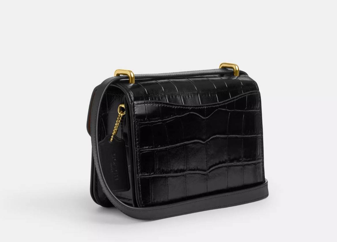 Coach morgan square crossbody in croc black - Image 2