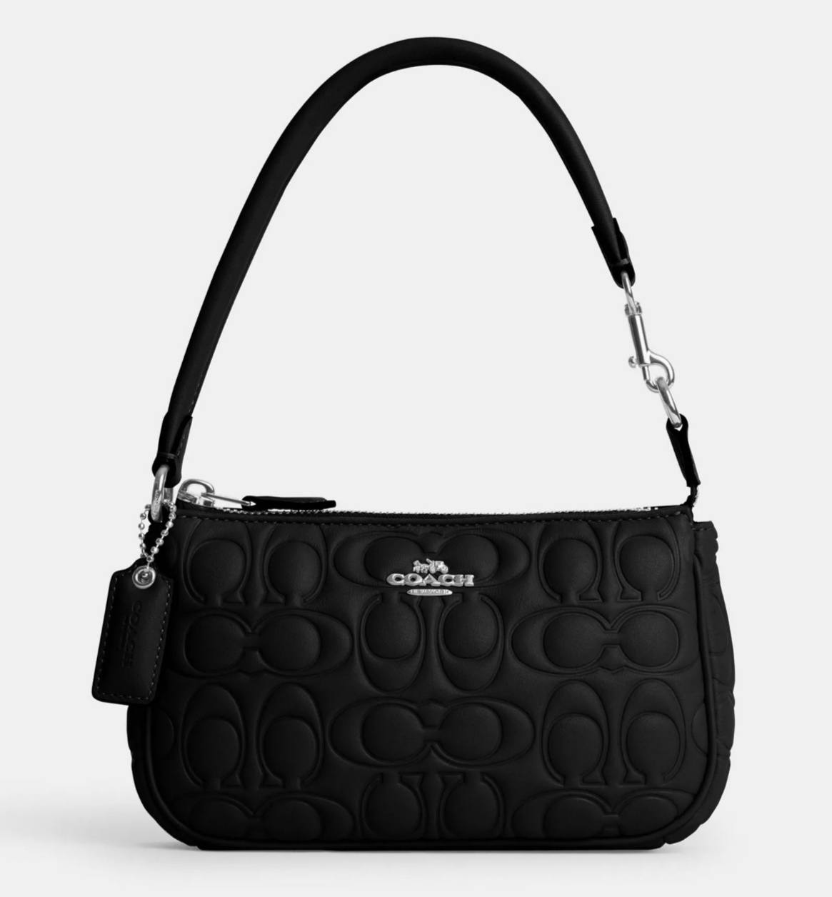 coach nolita 19 in black signature leather