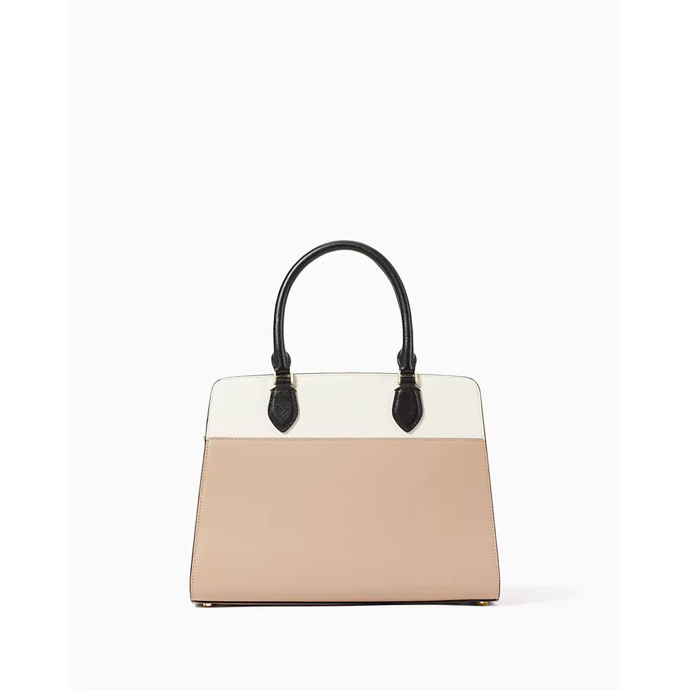 Kate Spade Madison Colorblock Saffiano Leather Medium Satchel in Toasted Hazelnut Multi (KC621 - Image 3