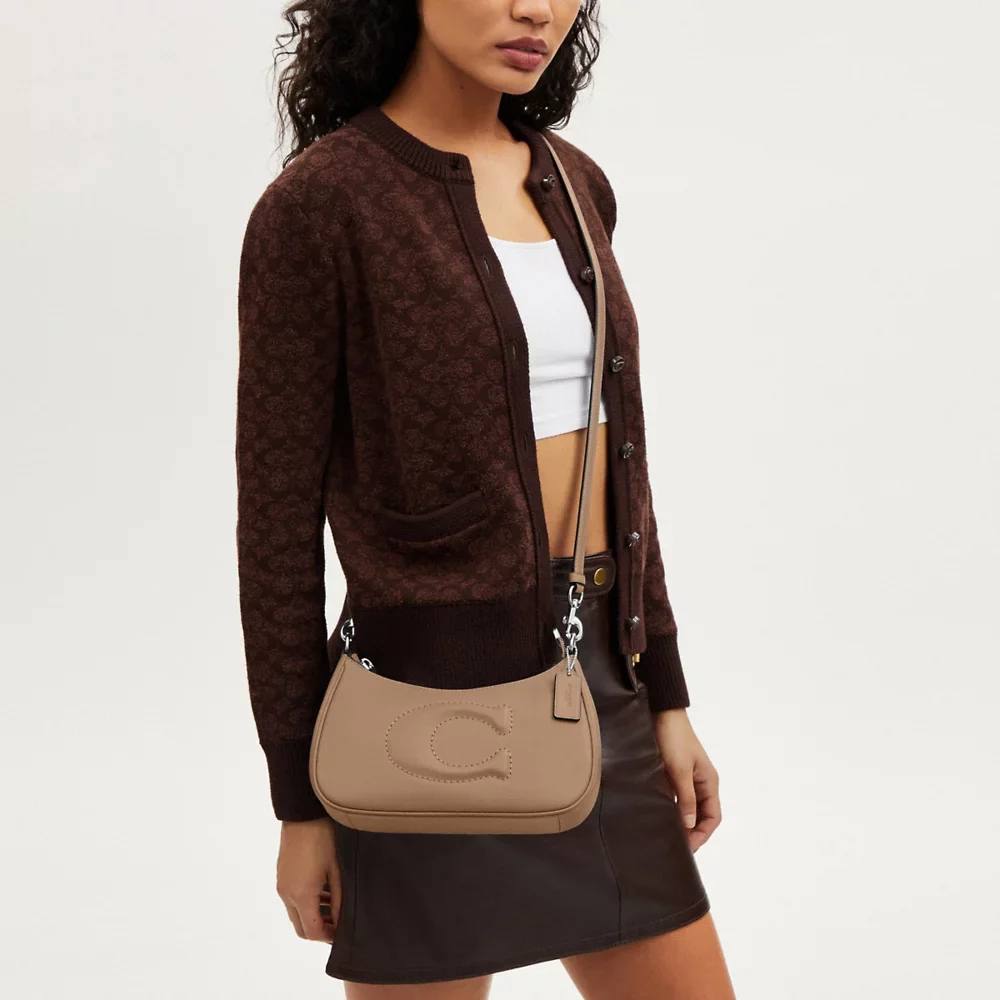 (Pre Order) Coach teri shoulder bag in taupe - Image 2
