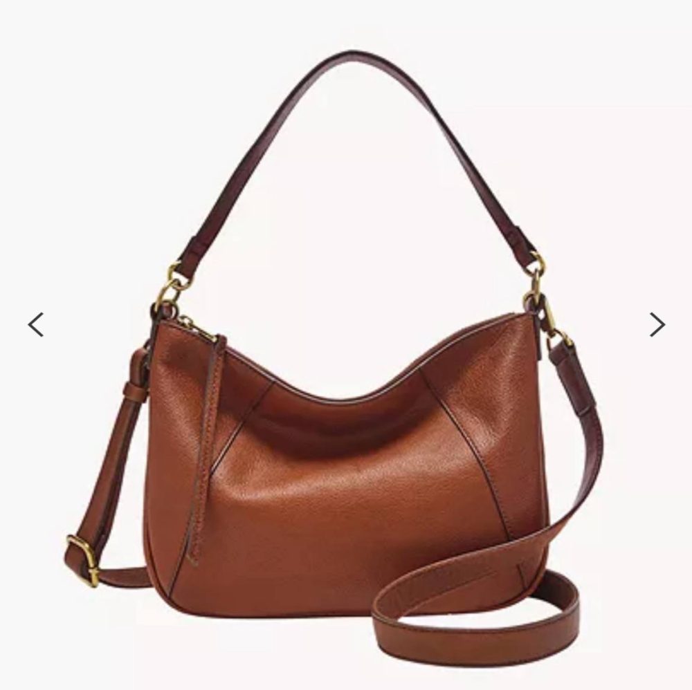 fossil skylar crossbody in brown