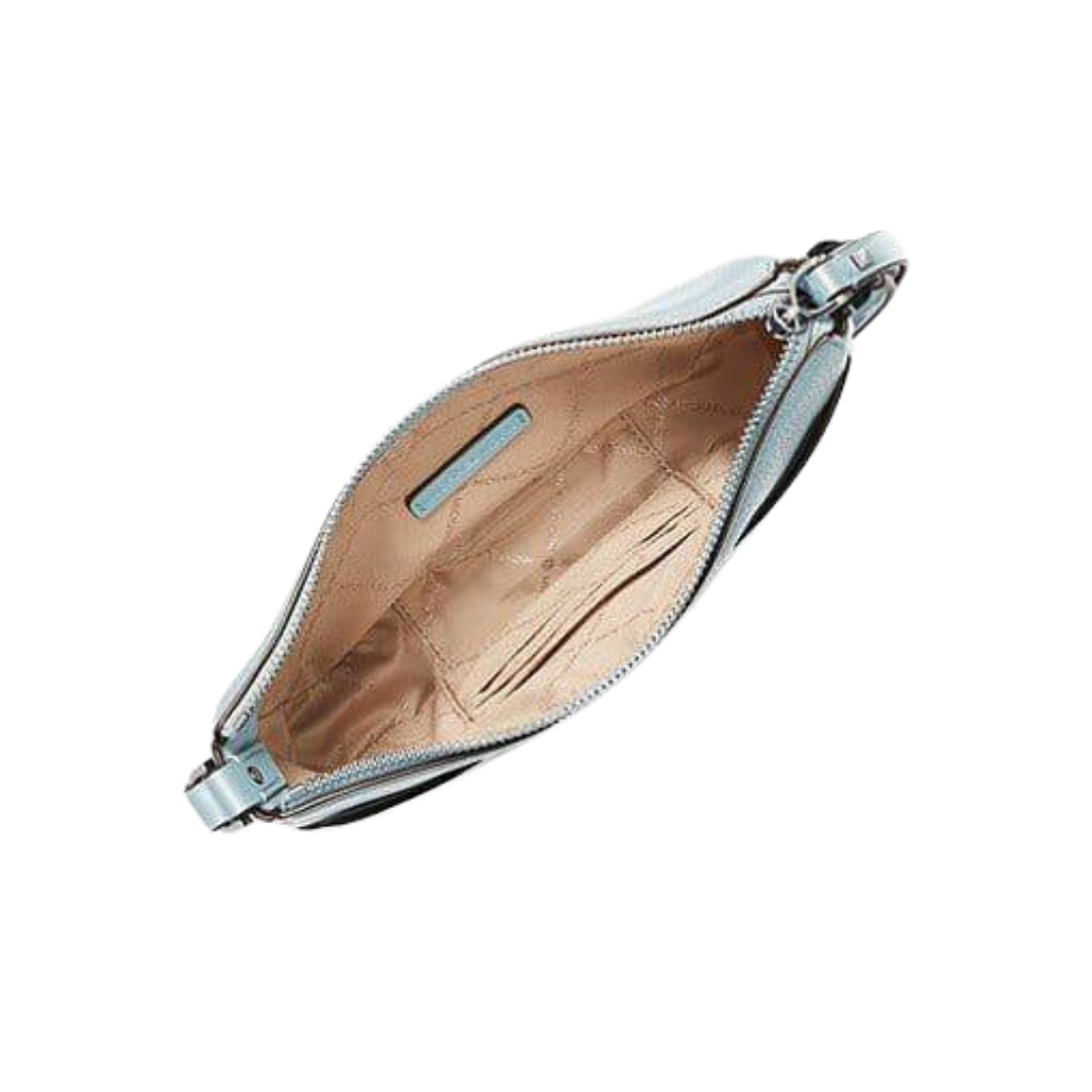 Michael Kors Dover Small Half Moon Crossbody In Vista Blue - Image 2