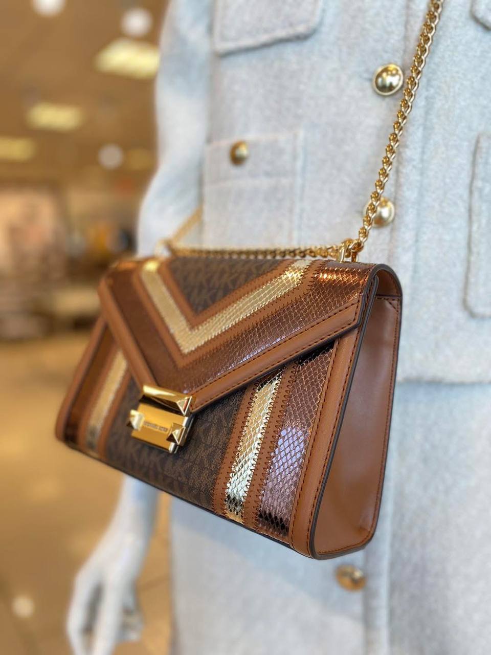 Medium Flap Michael Kors Whitney Crossbody Michael Kors Whitney