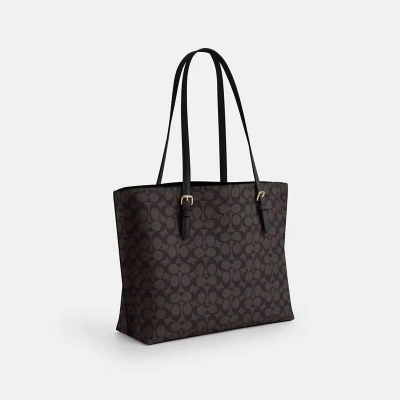 Coach Mollie Tote In Walnut Black - Image 3