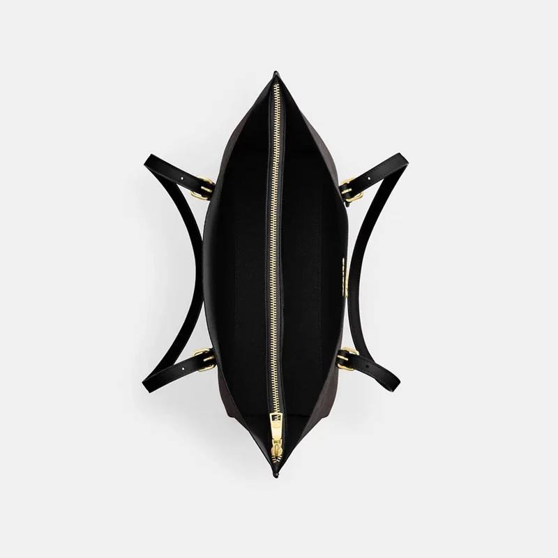 Coach Mollie Tote In Walnut Black - Image 4