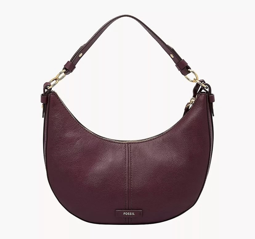 Fossil Shae Small Hobo In Raisin