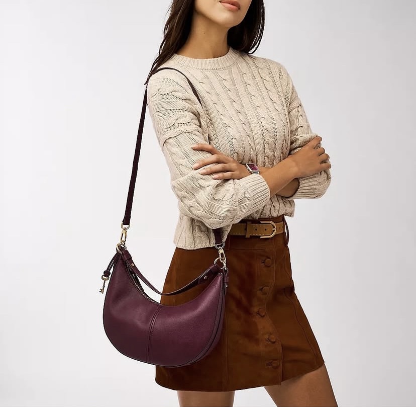 Fossil Shae Small Hobo In Raisin - Image 2