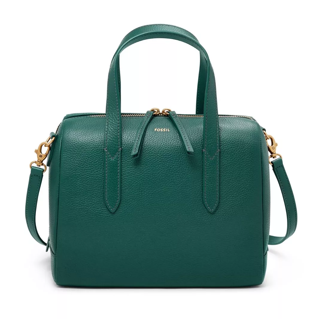 Fossil Sydney Satchel Deep Jade