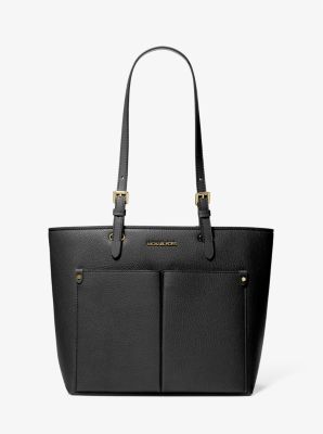 Michael Kors Jet Set Travel Medium Double Pocket Tote In Black