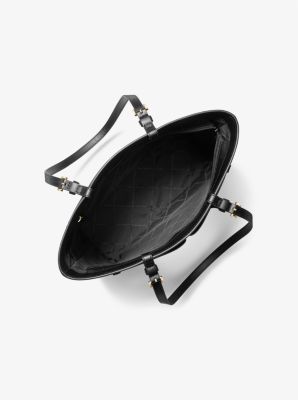 Michael Kors Jet Set Travel Medium Double Pocket Tote In Black - Image 2