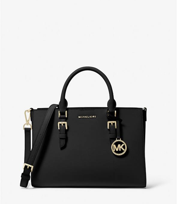 Pre Order) Michael Kors sally in medium satchel in black Amory