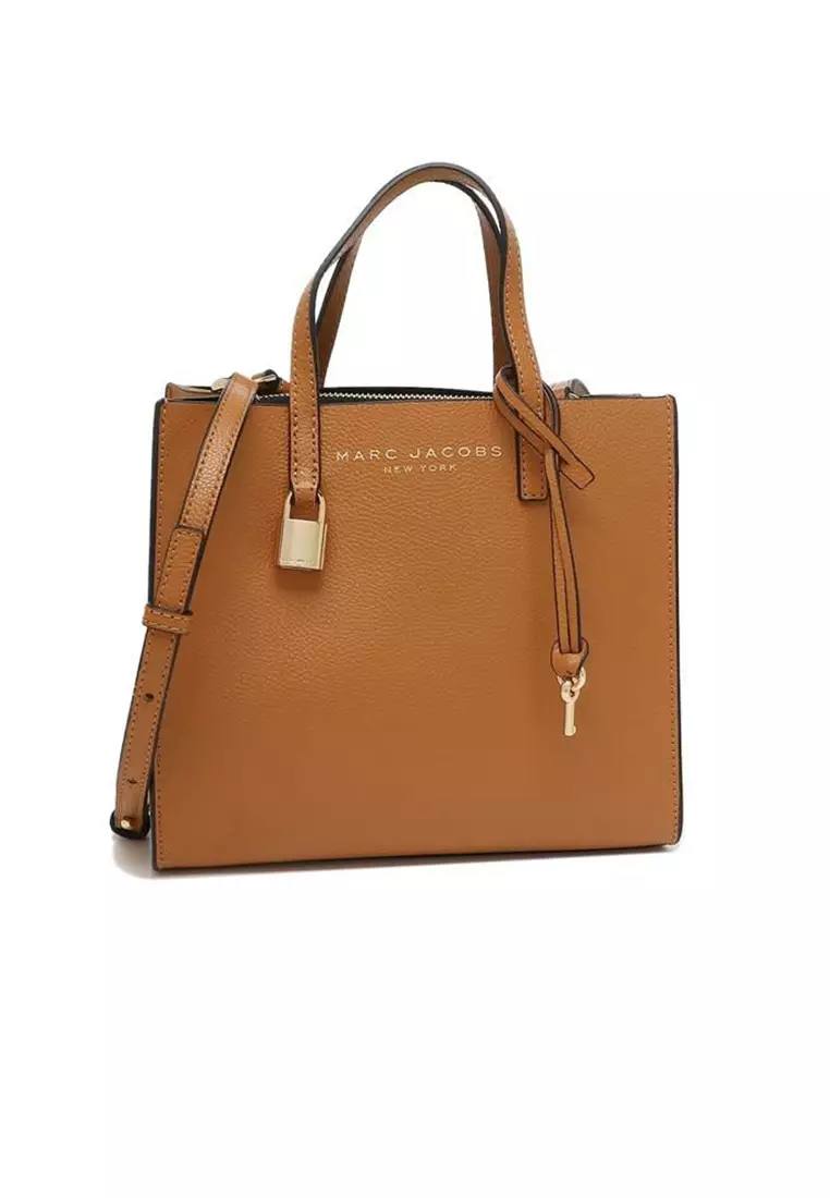 Marc Jacobs Mini Grind Tote In Smoked Almond With Longstrap - Image 4