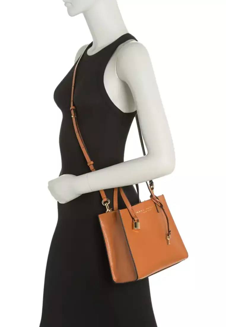 Marc Jacobs Mini Grind Tote In Smoked Almond With Longstrap - Image 7