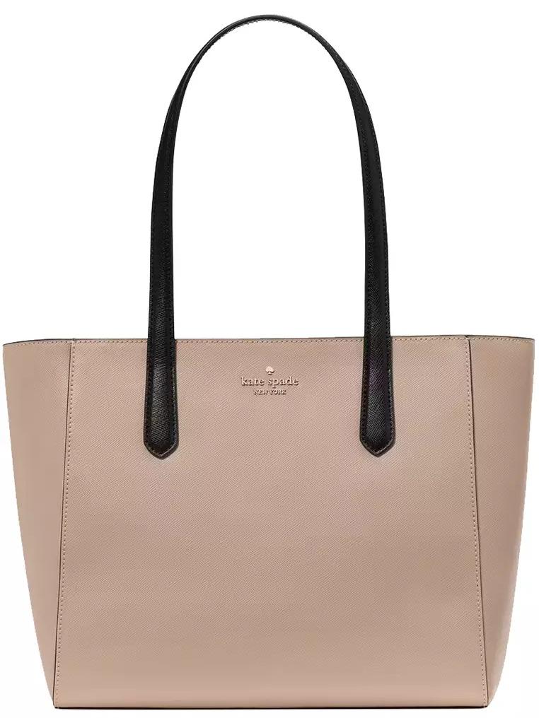 Kate Spade Staci Medium Tote Colorblock in Warm Beige