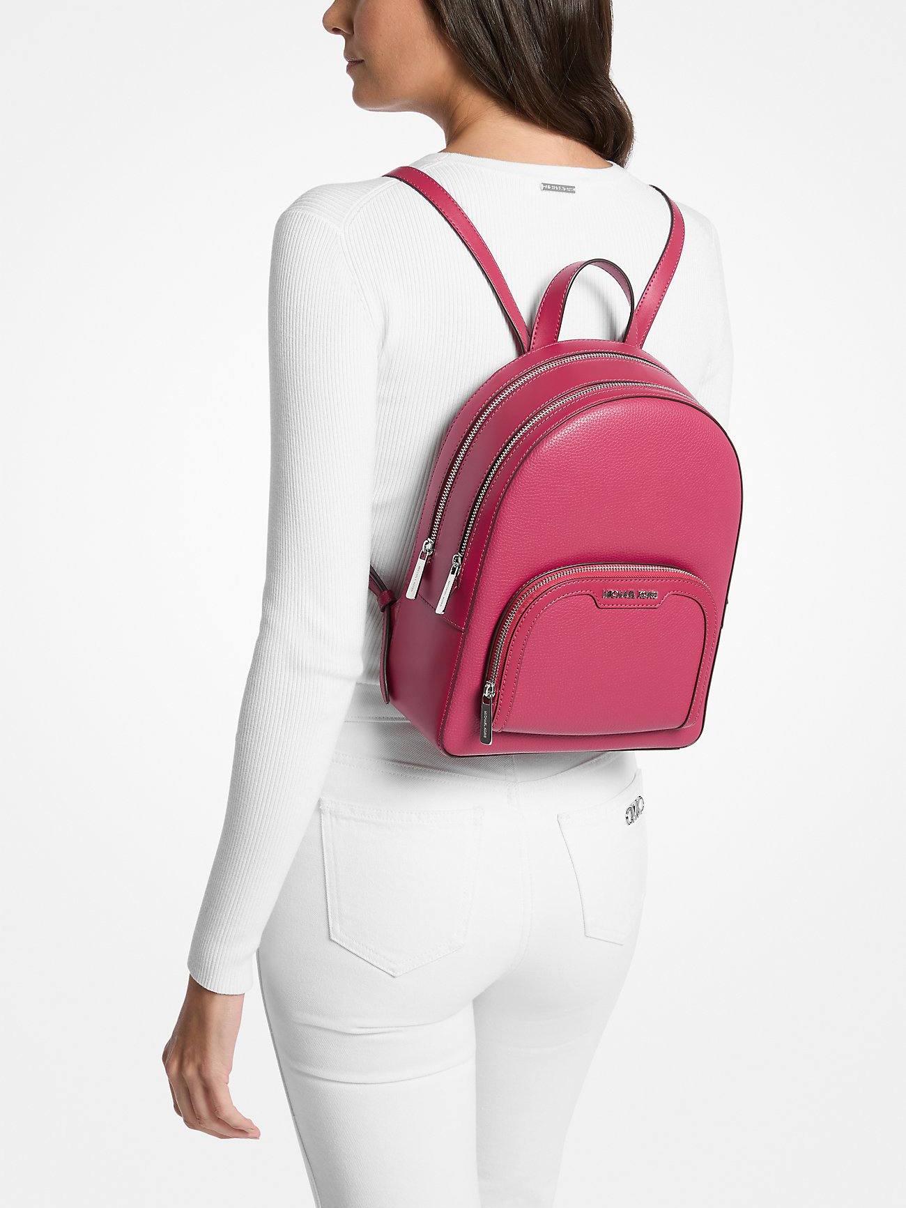 Michael Kors Jaycee Medium Backpack in Dark Raspberry - Image 5