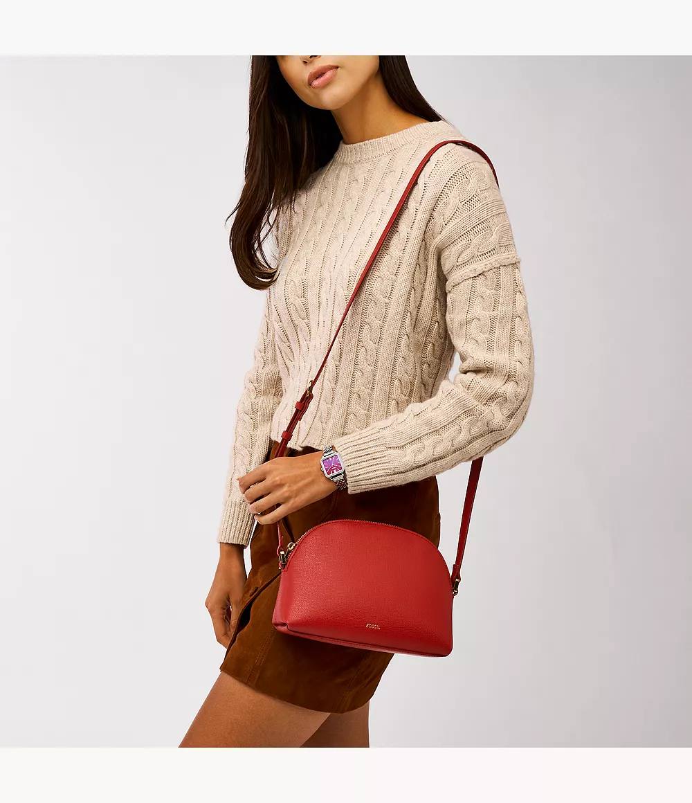 Fossil Bri Crossbody in Garnet - Image 4