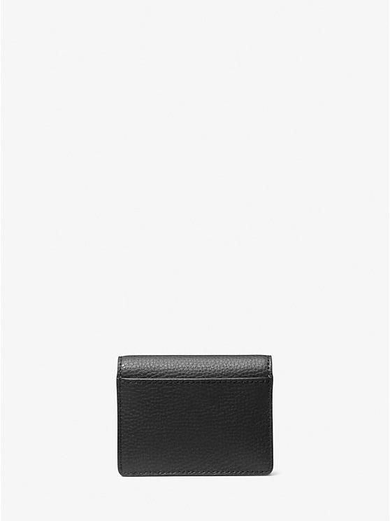 Michael Kors Carson Small Pebble Leather Flap Wallet in Black - Image 2