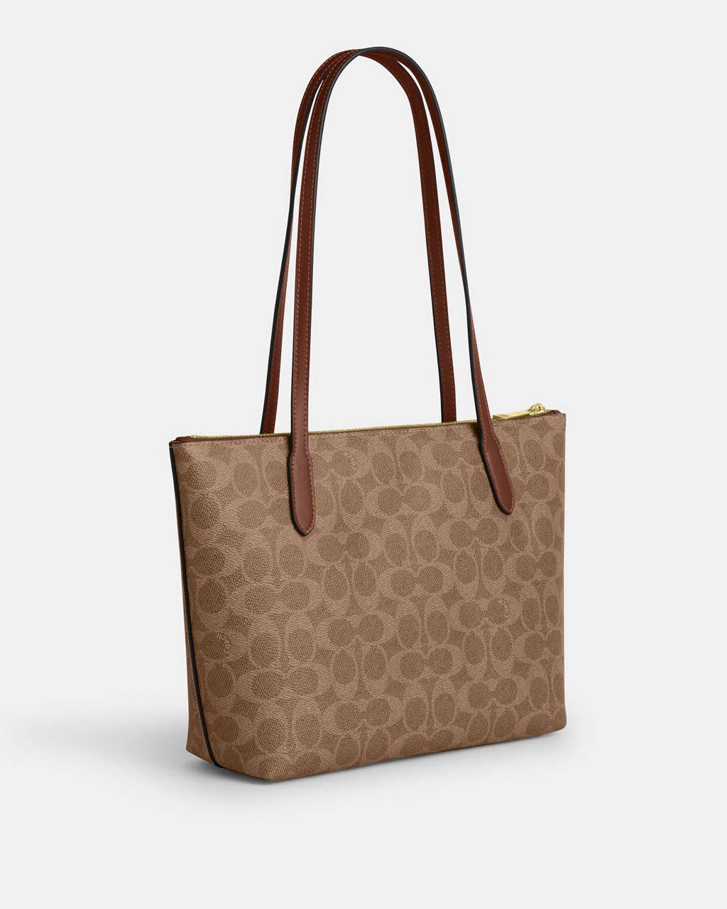 Coach Fiona Tote in Signature Tan Brown - Image 3