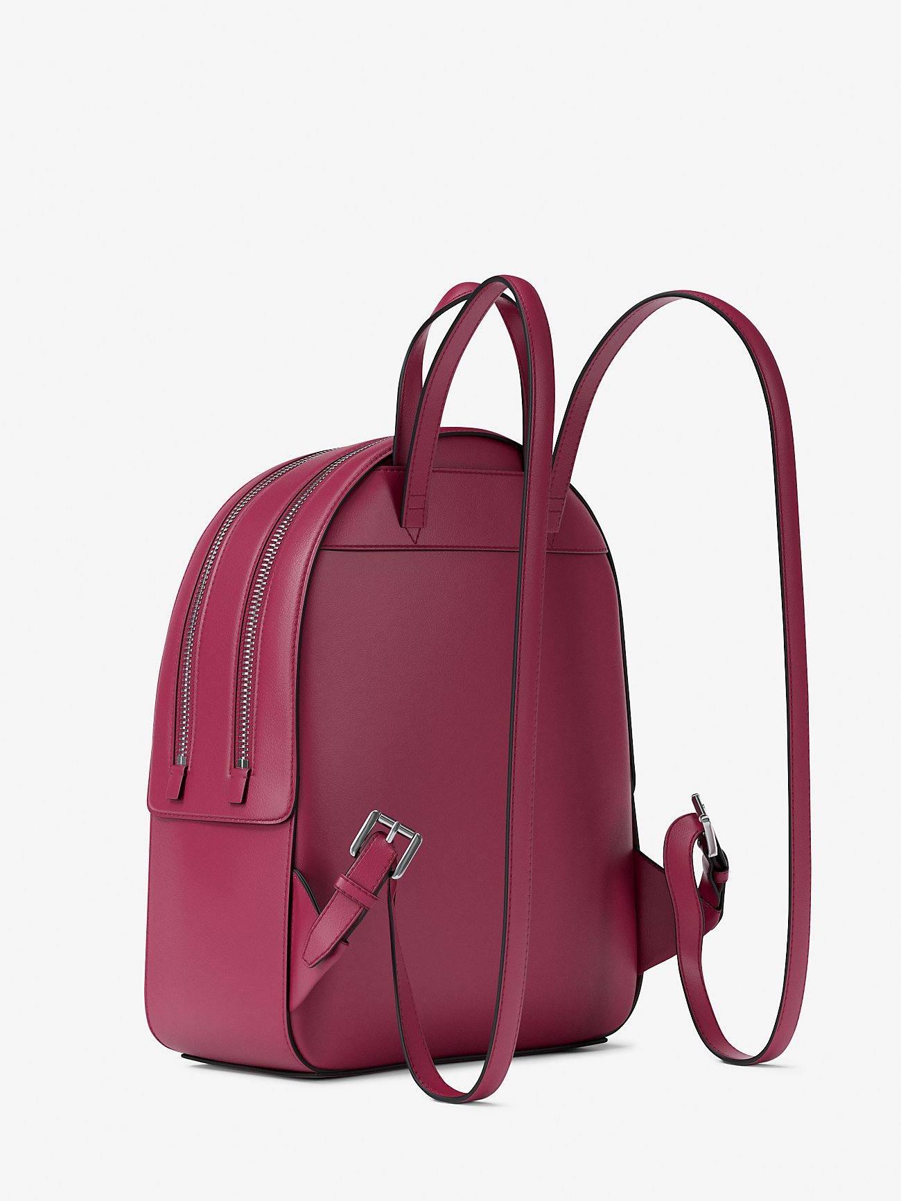 Michael Kors Jaycee Medium Backpack in Dark Raspberry - Image 3