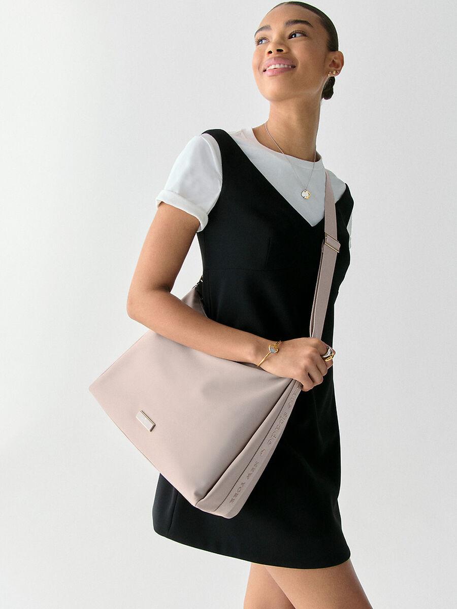 Kate Spade Carter Nylon Large Convertible Crossbody in Cozy Grey - Image 5