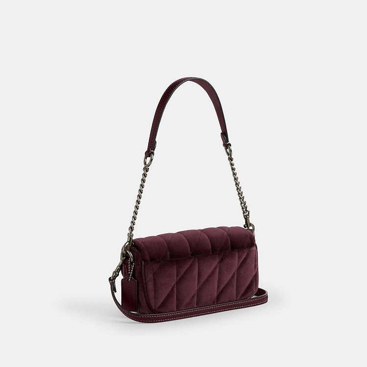 Coach Hailey Flap Crossbody in Velvet Burgundy - Image 6