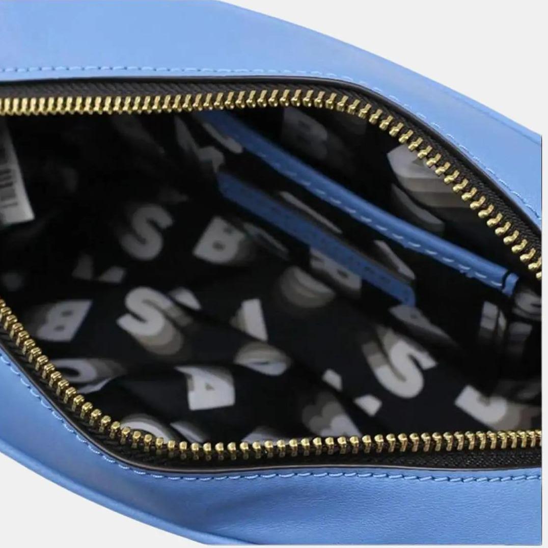 Marc Jacobs Flash Leather Crossbody Bag In Aquaria - Adjustable Crossbody Strap, Inside Zip Pocket, Canvas - Image 2