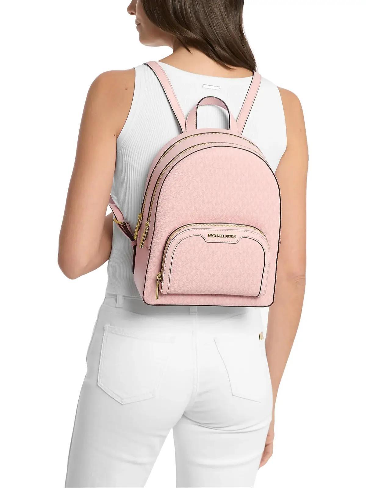 Michael Kors Jaycee Medium Backpack in Powder Blush - Image 3