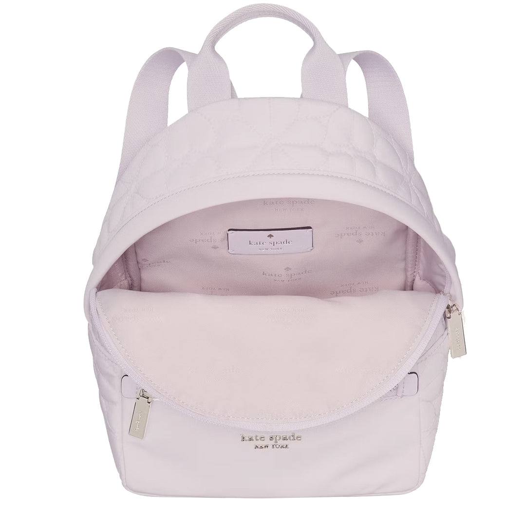 Kate Spade Spade Flower Quilted Fabric Small Backpack Bag in Pale Amethyst KK158 - Image 4