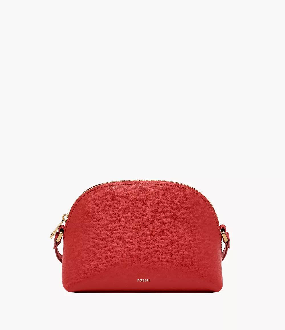 Fossil Bri Crossbody in Garnet