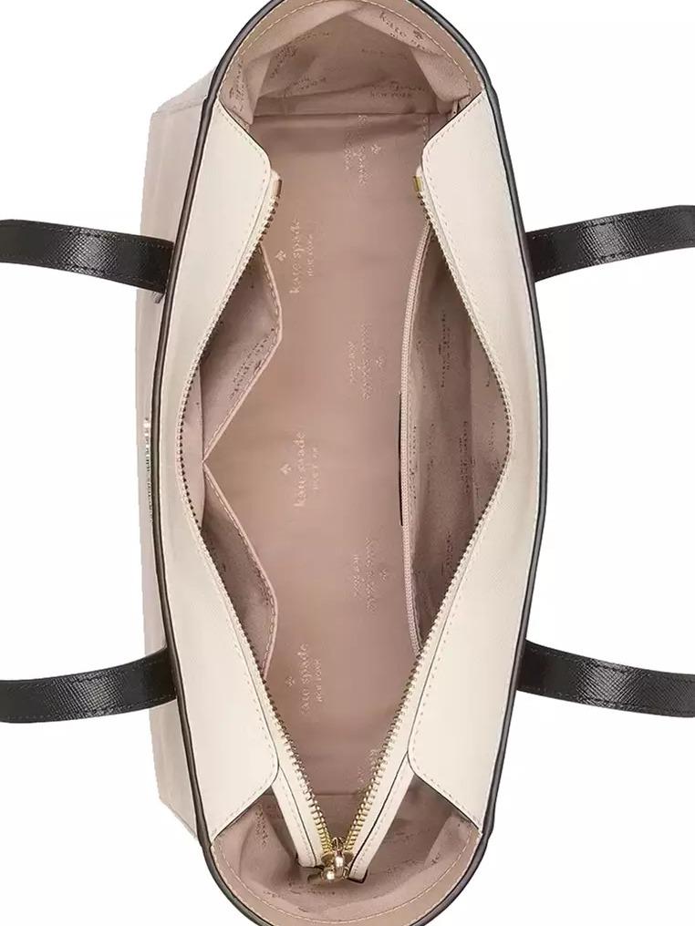 Kate Spade Staci Medium Tote Colorblock in Warm Beige - Image 3