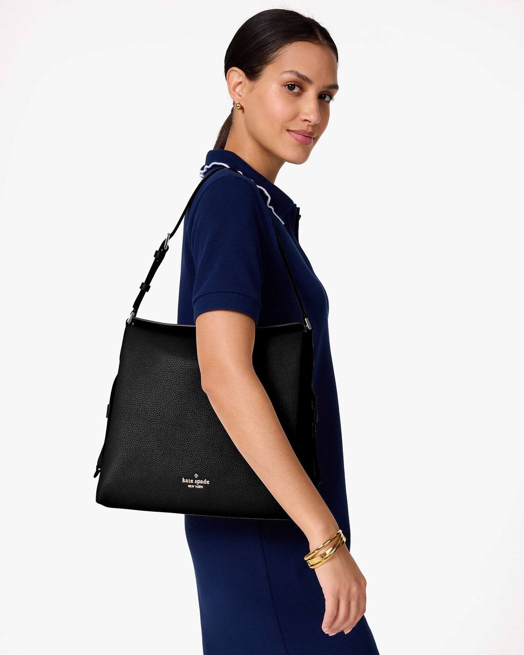 Kate Spade Large Dumpling Shoulder in Black - Image 6