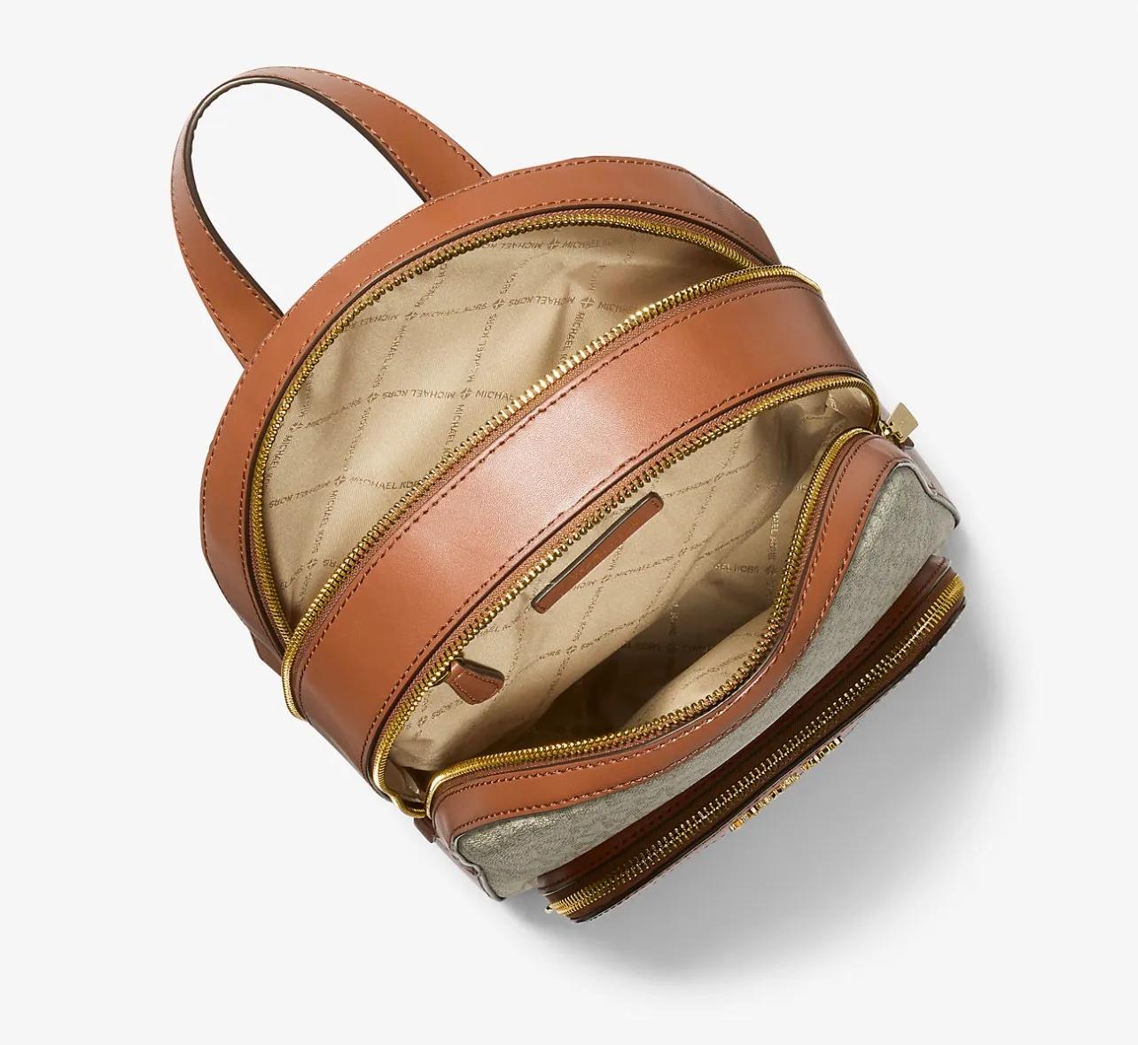 Michael Kors Jaycee Medium Backpack in Signature Vanilla - Image 2