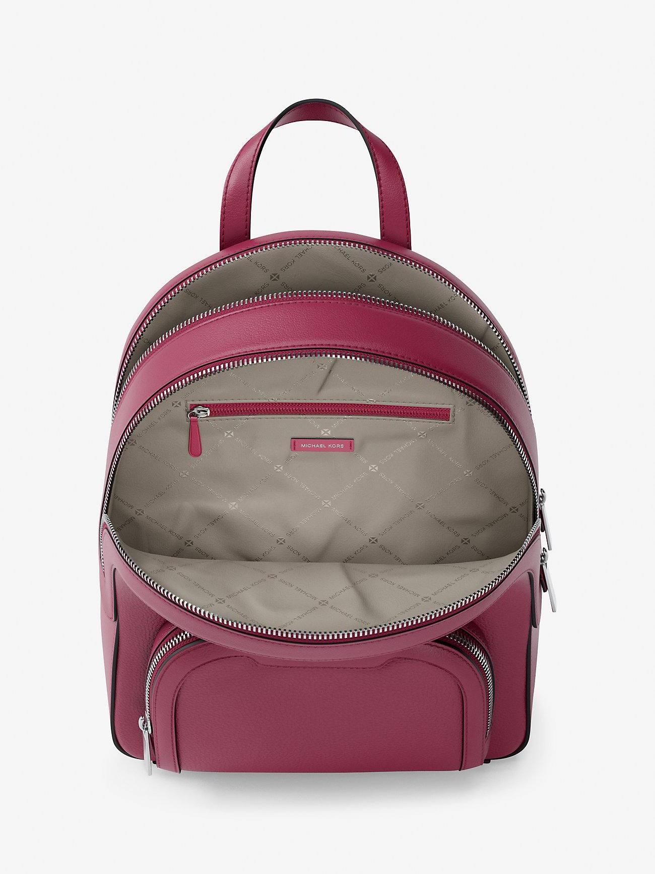 Michael Kors Jaycee Medium Backpack in Dark Raspberry - Image 4