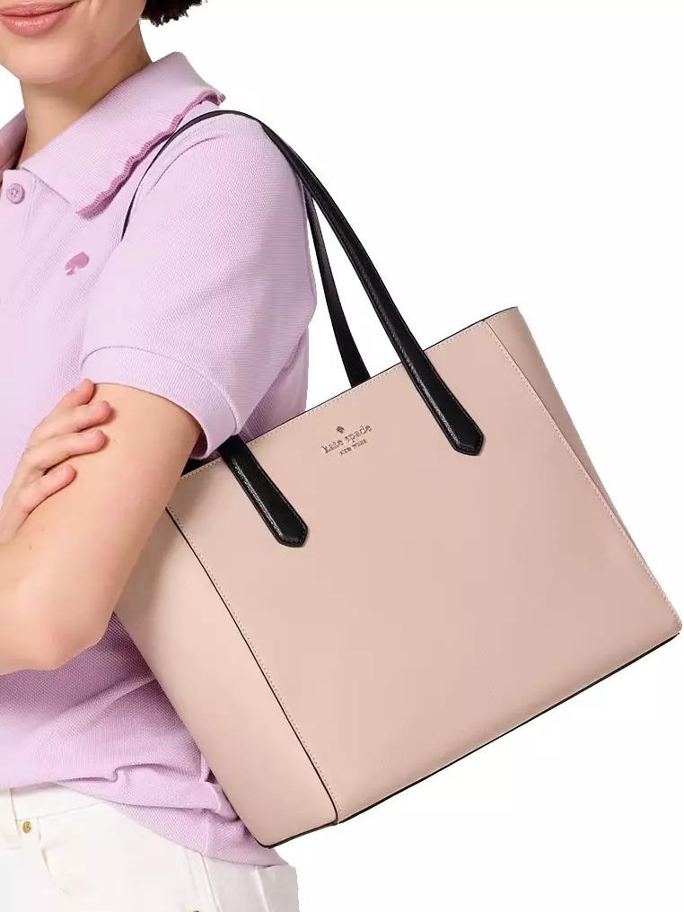 Kate Spade Staci Medium Tote Colorblock in Warm Beige - Image 5