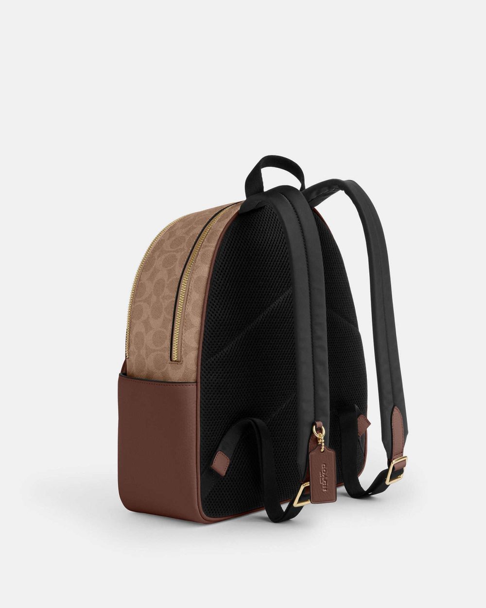 [READY STOCK MY] COACH COURT MEDIUM BACKPACK IN SIGNATURE TAN BROWN ...